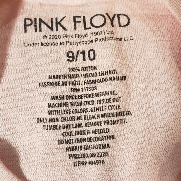 NWOT Boy's Pink Floyd Distrressed T-shirt - Picture 4 of 4